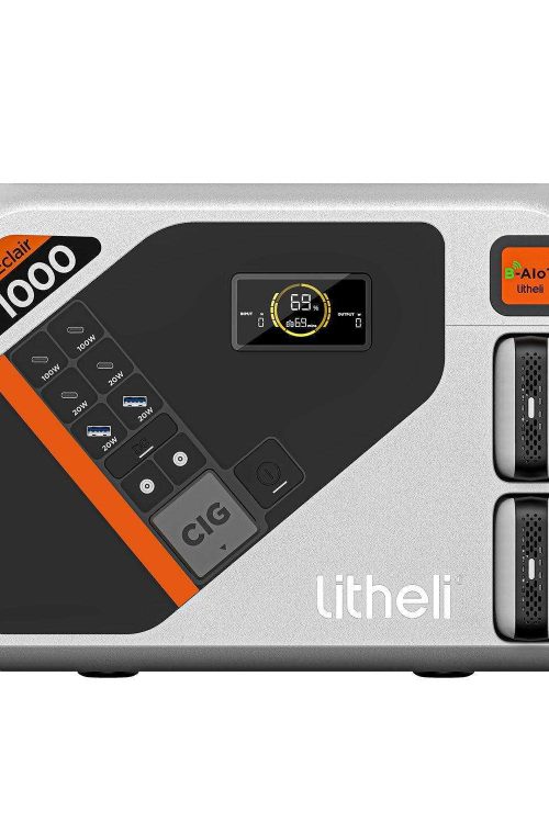 Litheli B1000 Portable Power Station with solar panel| 1069Wh 921Wh