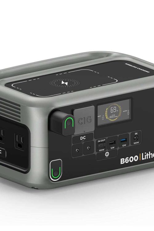Litheli B600 Portable Power Station with solar panel| 600W 562Wh