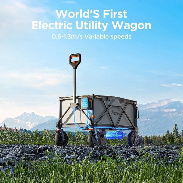 Litheli Electric Foldable Utility Camping Wagon with Power Bank(Tool Only) - Image 3