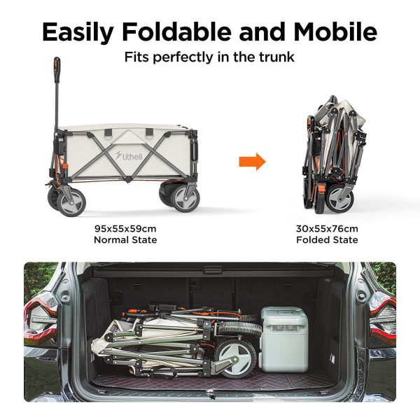Litheli Electric Foldable Utility Camping Wagon with Power Bank(Tool Only) - Image 8