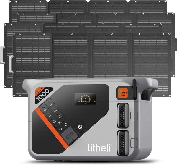 Litheli B1000 Portable Power Station with solar panel| 1069Wh 921Wh - Image 8