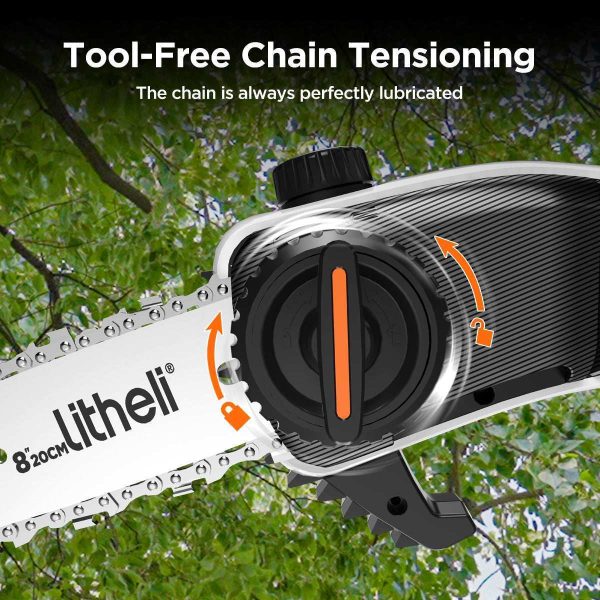 20V U20 2.5Ah Cordless Pole Saw - Image 9