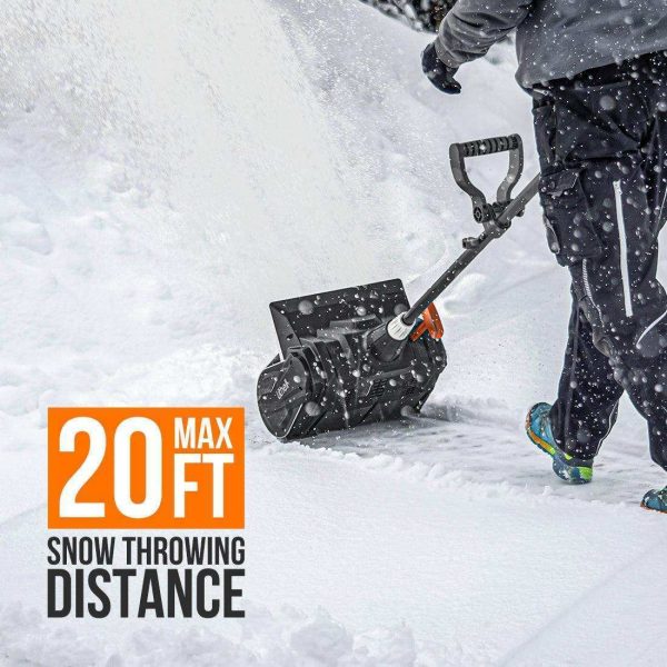 20V U20 2*2.5Ah 2*2.0Ah 13'' Cordless Brushless Electric Snow Shovel - Image 3