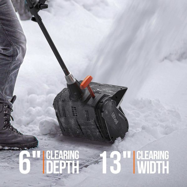 20V U20 2*2.5Ah 2*2.0Ah 13'' Cordless Brushless Electric Snow Shovel - Image 4