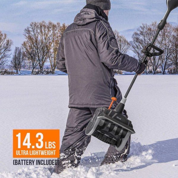 20V U20 2*2.5Ah 2*2.0Ah 13'' Cordless Brushless Electric Snow Shovel - Image 5