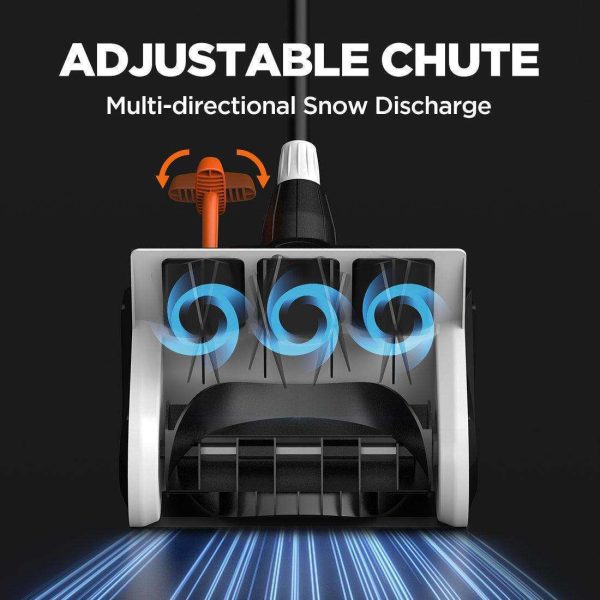 20V U20 2*2.5Ah 2*2.0Ah 13'' Cordless Brushless Electric Snow Shovel - Image 7